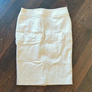 Tom Ford denim pale pink pencil skirt